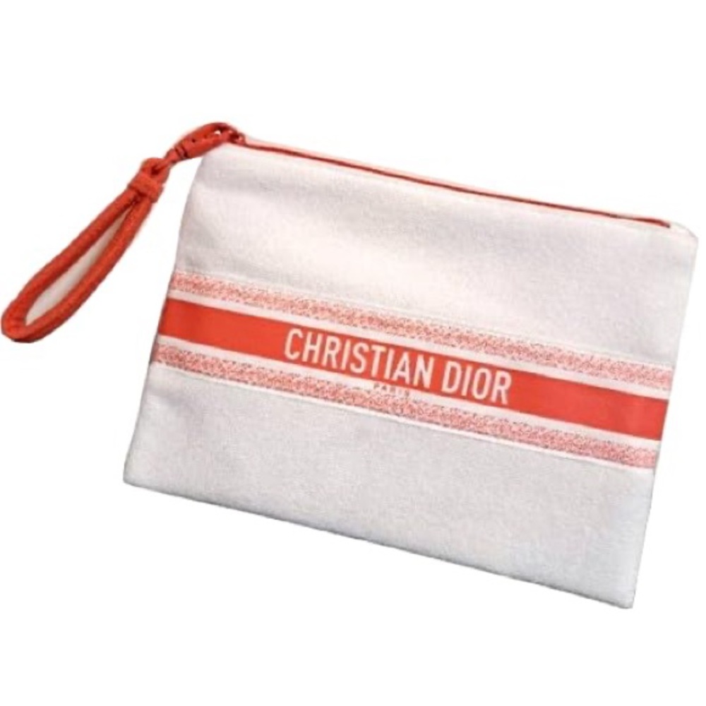 Christian Dior Terry Cloth Pouch